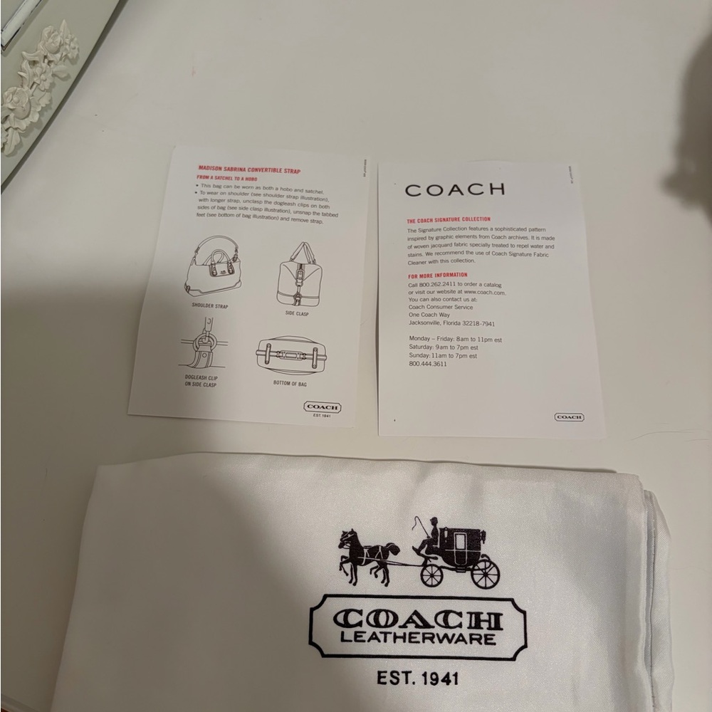 NWT Coach Madison Op Art Sabrina Satchel - Picture 14 of 16